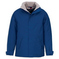 Куртка утепленная водонепроницаемая, M, с капюшоном, 100 % полиэстер с акриловой пропиткой, синий