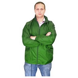 Куртка-ветровка XXL, 100% полиэстер, с чехлом, зеленый