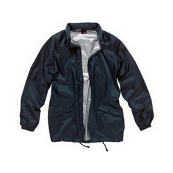 Куртка-ветровка S, 100% полиэстер, с чехлом, темно-синий