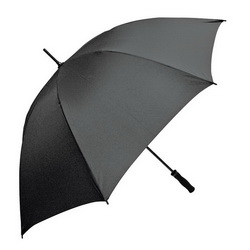 Зонт-трость механический с системой антиветер, нейлон, цвет черный
