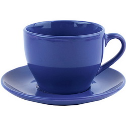 Чайная пара Лаура, 220 мл, керамика, цвет  синий