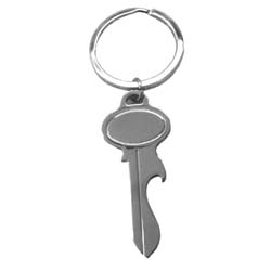 Брелок -открывалка Ключ, металл, серебристый