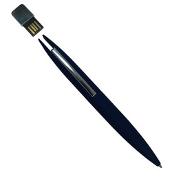 Ручка-флэш-карта USB, 4Gb,с металлическим клипом, черный