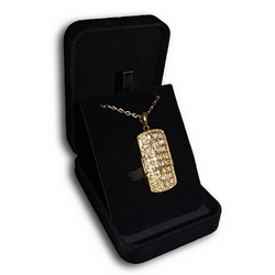 Флэш-карта USB со стразами, 2GB, комплектуется цепочкой, в бархат. кор