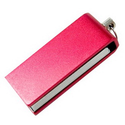 Флэш-карта USB, 4GB, поворотный металлический колпачок
