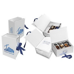 Шоколадный набор "Залог успеха", шоколадные конфеты и конфеты ручной работы с шоколадными начинками, 125 г, в подарочной коробке
